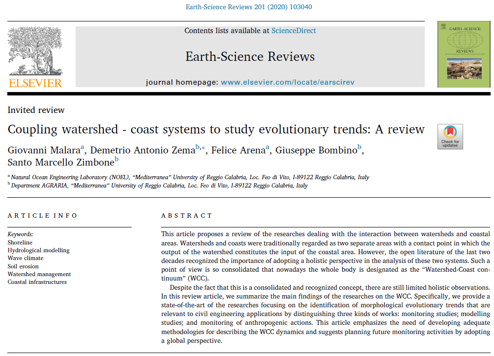 Coupling watershed – coast systems to study evolutionary trends: a review